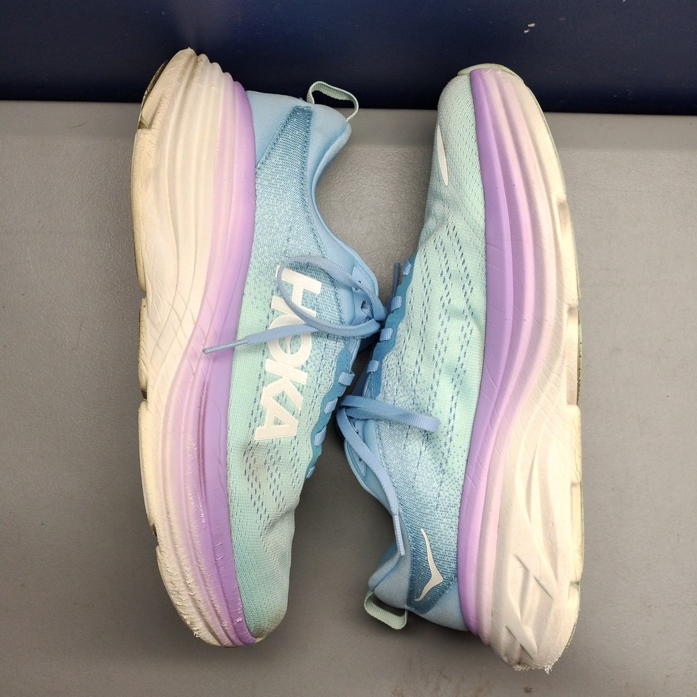 Hoka One One Bondi 8 Running Shoes Womens 10.5D Wide Max Cushioned 1127954 ABSO - Picture 2 of 10